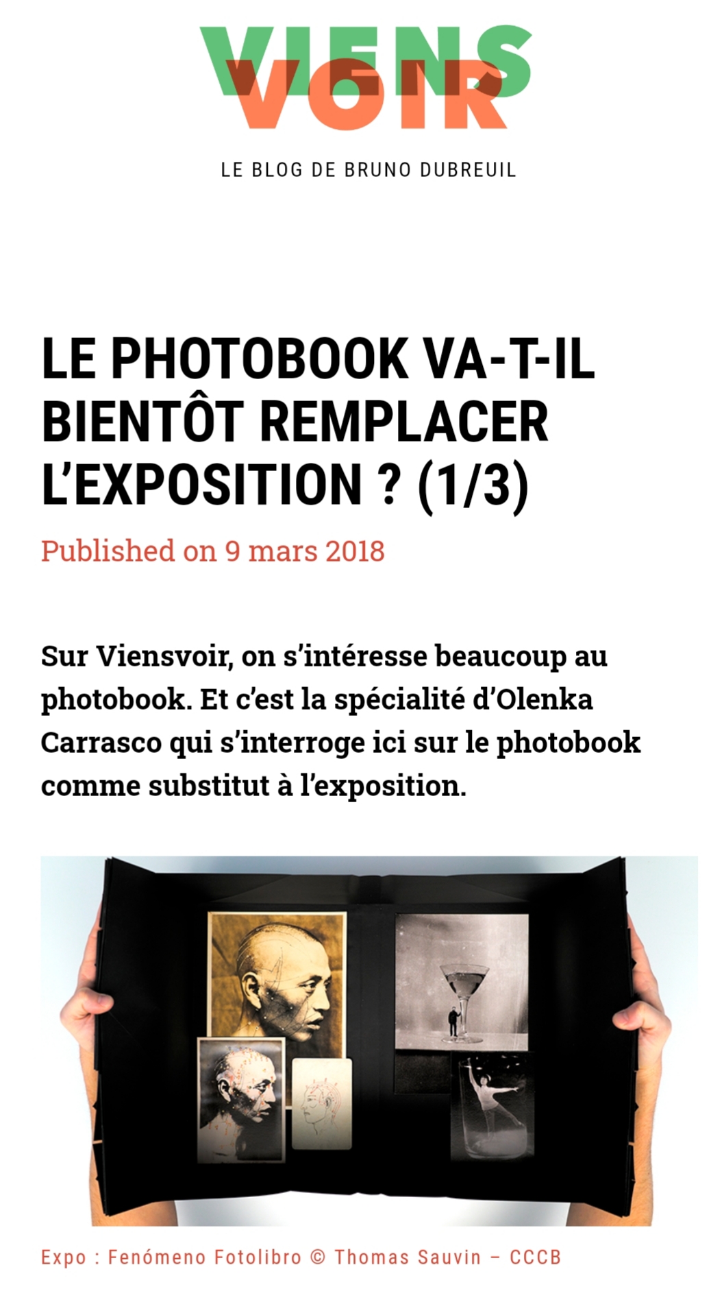 Oh my Photobook-Viens Voir-Olenka Carrasco-exposition