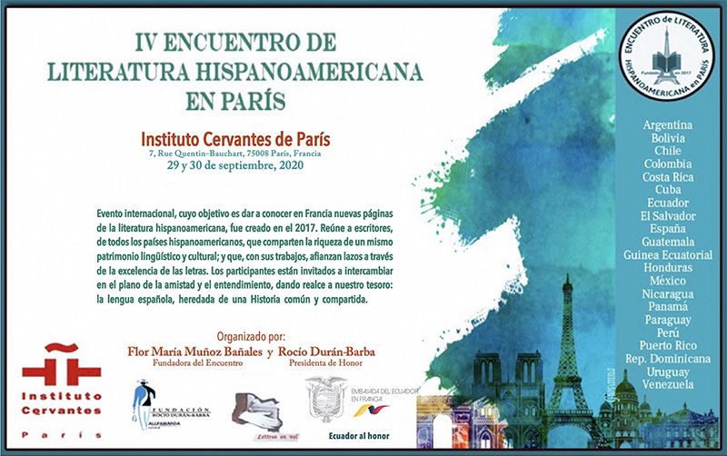 Olenka Carrasco - Encuentro literatura hispanoamericana Paris